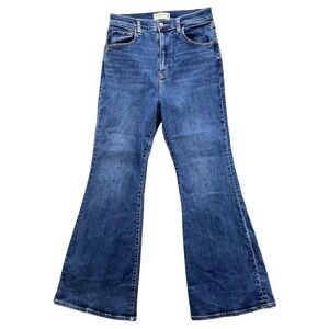 Abercrombie & Fitch Womens Curve Love Flare Ultra High Rise Jean Size 29/8S Blue